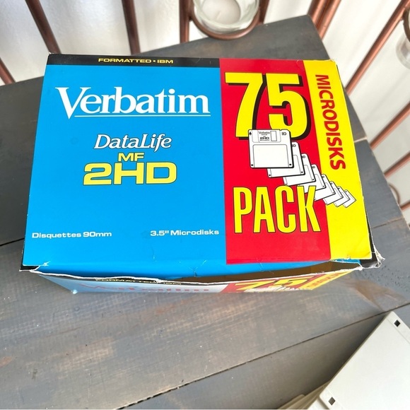 Vtg Verbatim 3.5” 55 Microdisks Floppy Disks Lot DataLife MF 2HD Formatted IBM - Picture 3 of 6